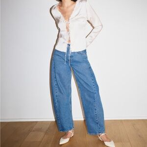 Abercrombie & Fitch Mid Rise Barrel Jean - Curve Love